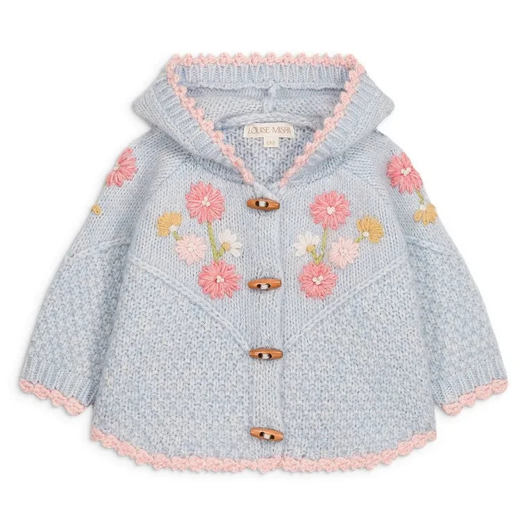 Louise Misha - Ezi Alpaca Coat | Light blue