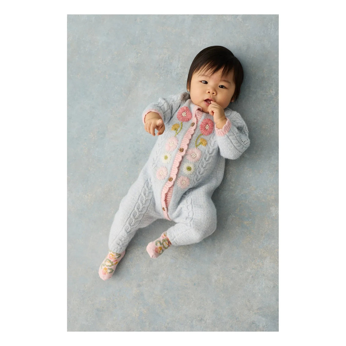 Louise Misha - Drillia Alpaca romper | Light blue