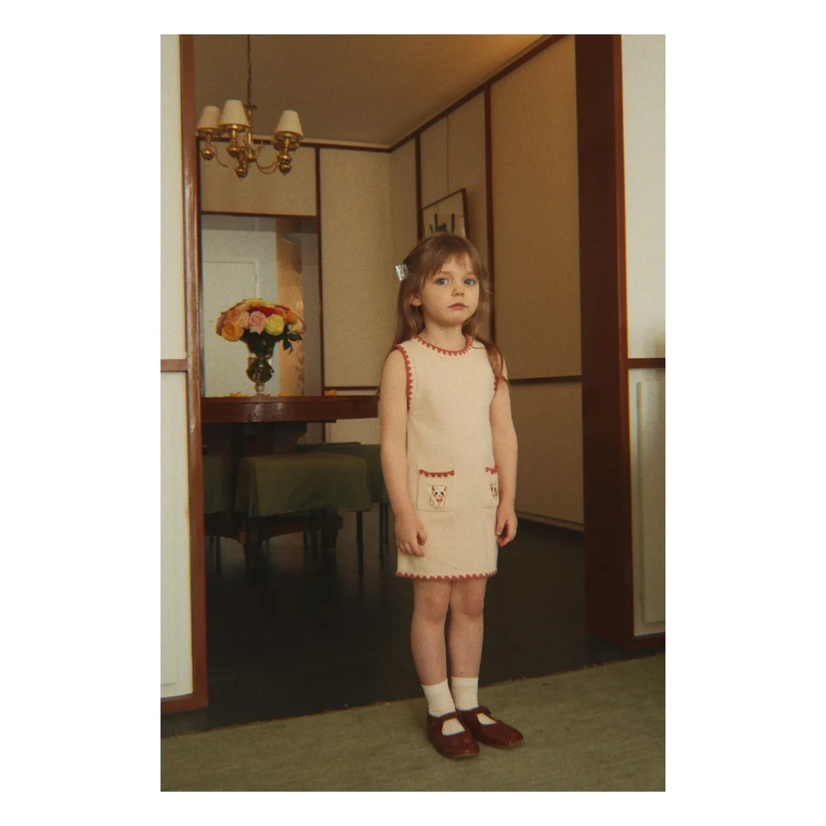 Konges Sløjd - Collette Cats Wool Dress | Light Pink