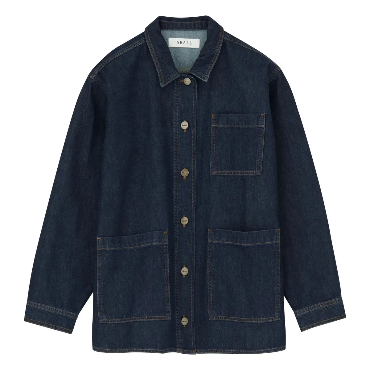 Skall Studio - Henny Organic Cotton Overshirt | Indigo Blue
