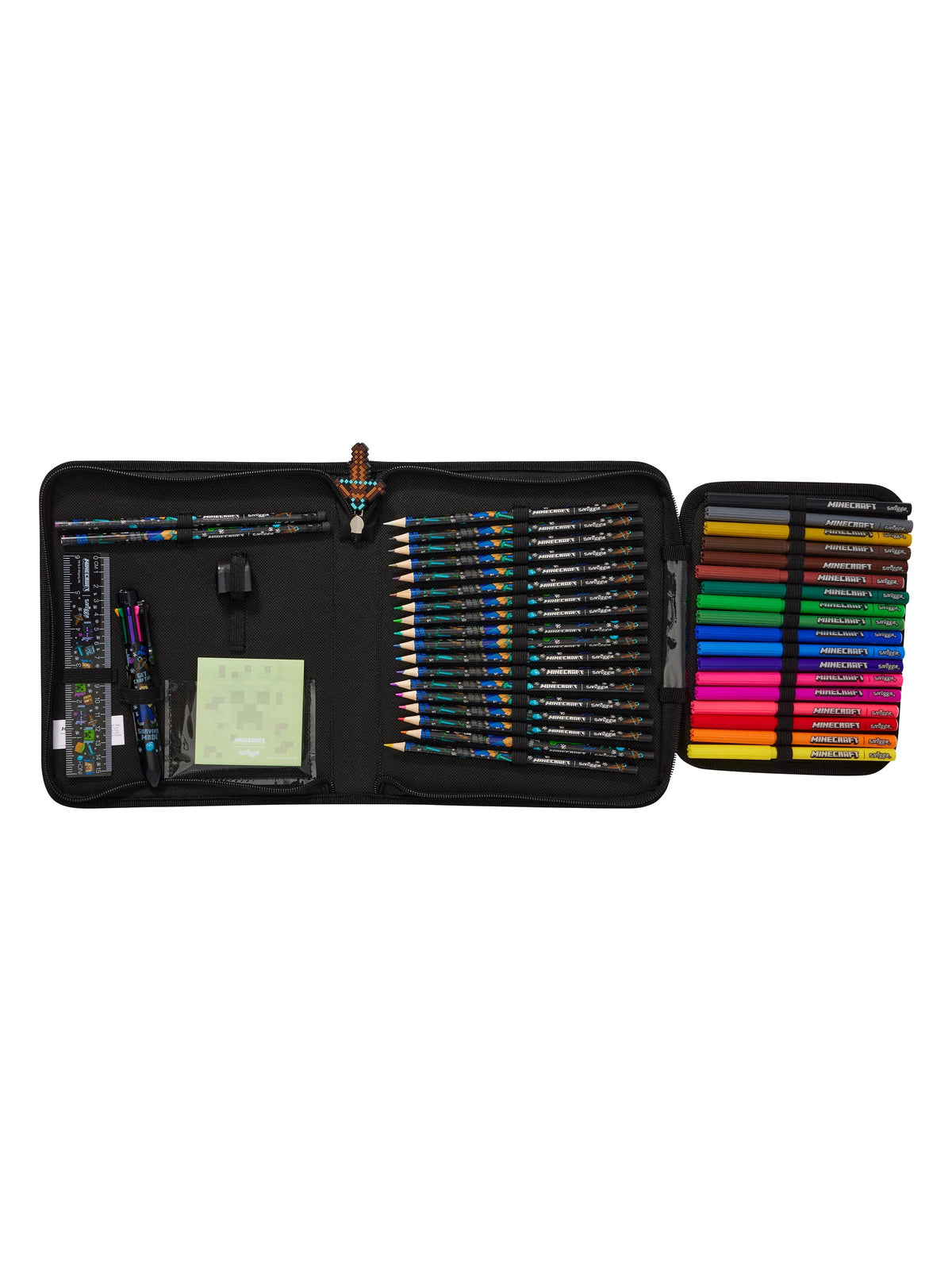 Smiggle - Minecraft Pencil Case and Stationery Set