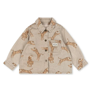 Konges Sløjd - Magot Tigers Organic Cotton Denim Shirt | Beige
