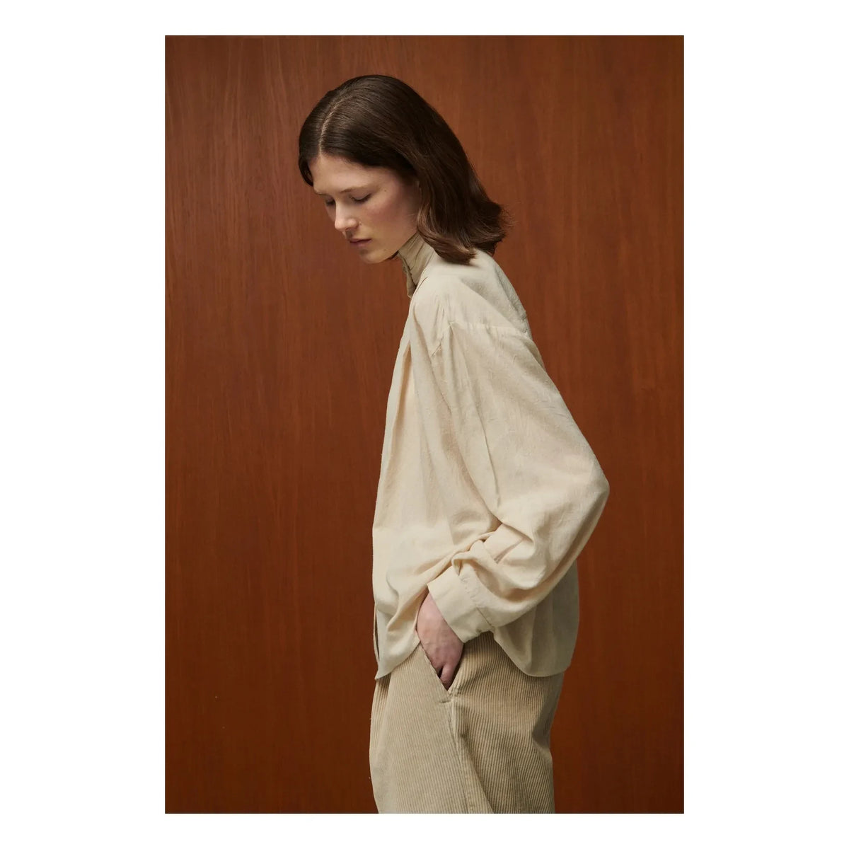 BELLEPIECE - Lee Silk Blouse | Latte