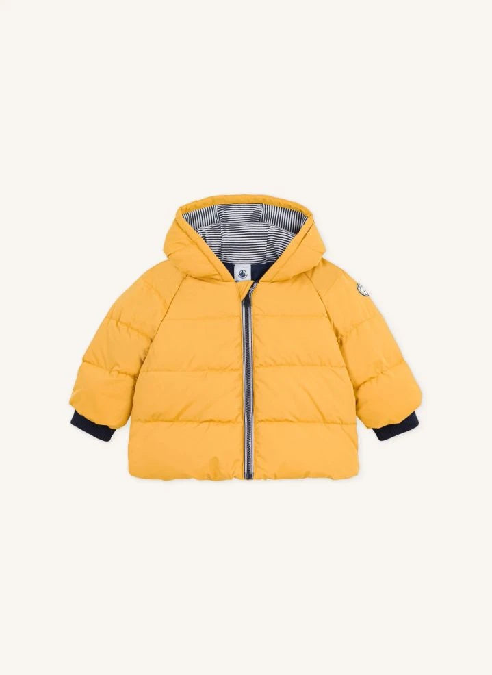 Petit Bateau - Plain Baby Down Jacket | Yellow