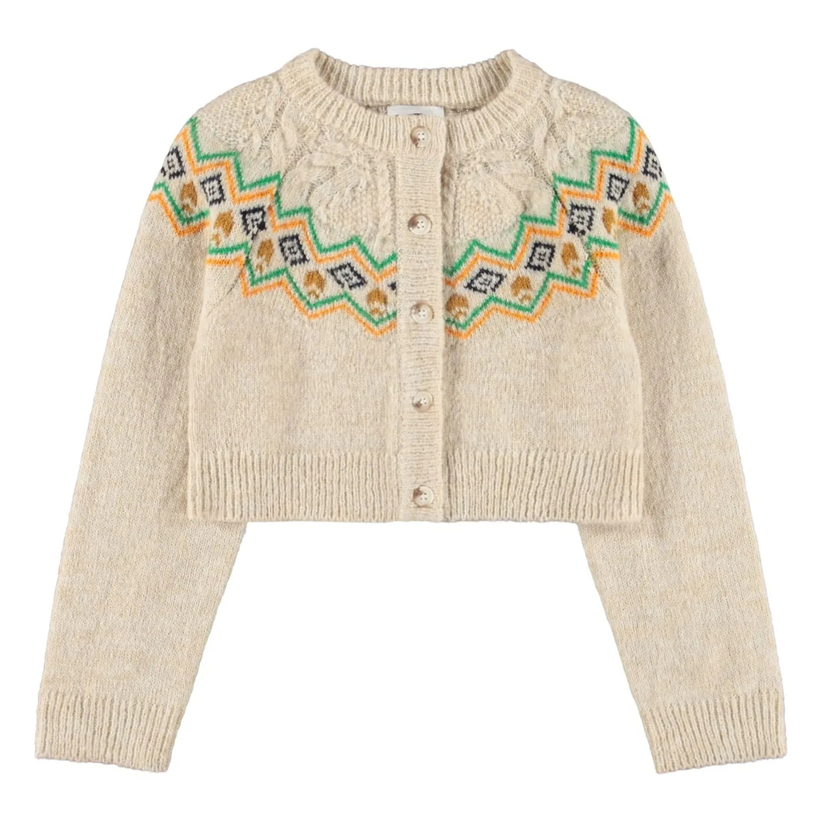 Molo - Pointelle Gemma cardigan | Beige