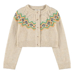 Molo - Pointelle Gemma cardigan | Beige