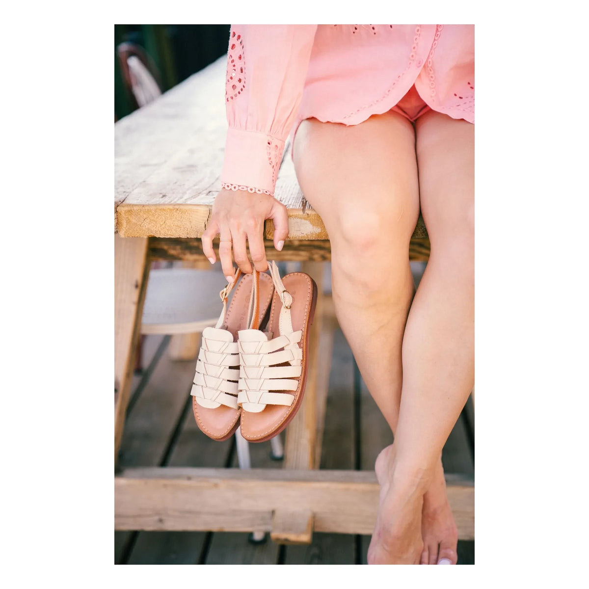 Mapache - Cali Sandal | Oatmeal Color