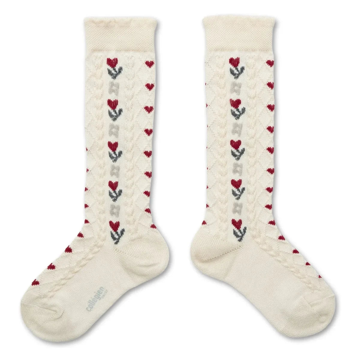 Collégien - Désirée Knee-High Socks | Dirty White