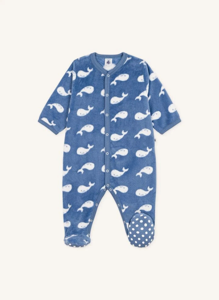 Petit Bateau - Polar Whale Sleeping Bag | Blue