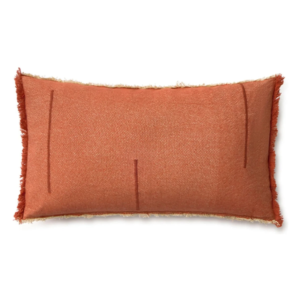 Lorena Canals - Rectangular cushion with twill texture | Terracotta