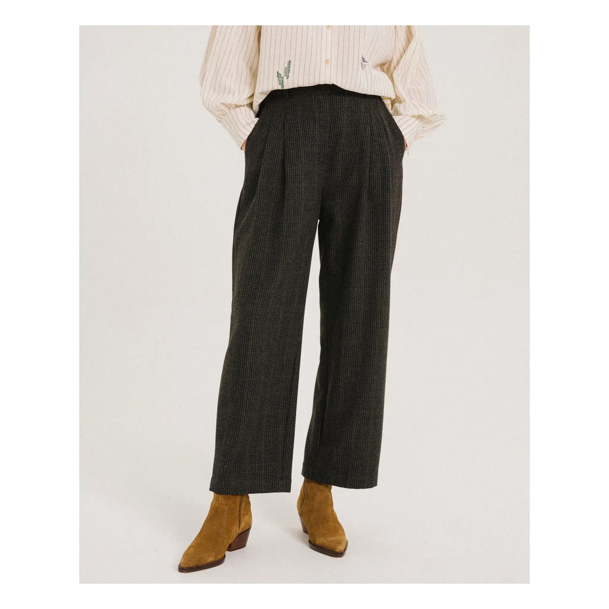 Tinsels - Pepa Pleated Trousers | Black