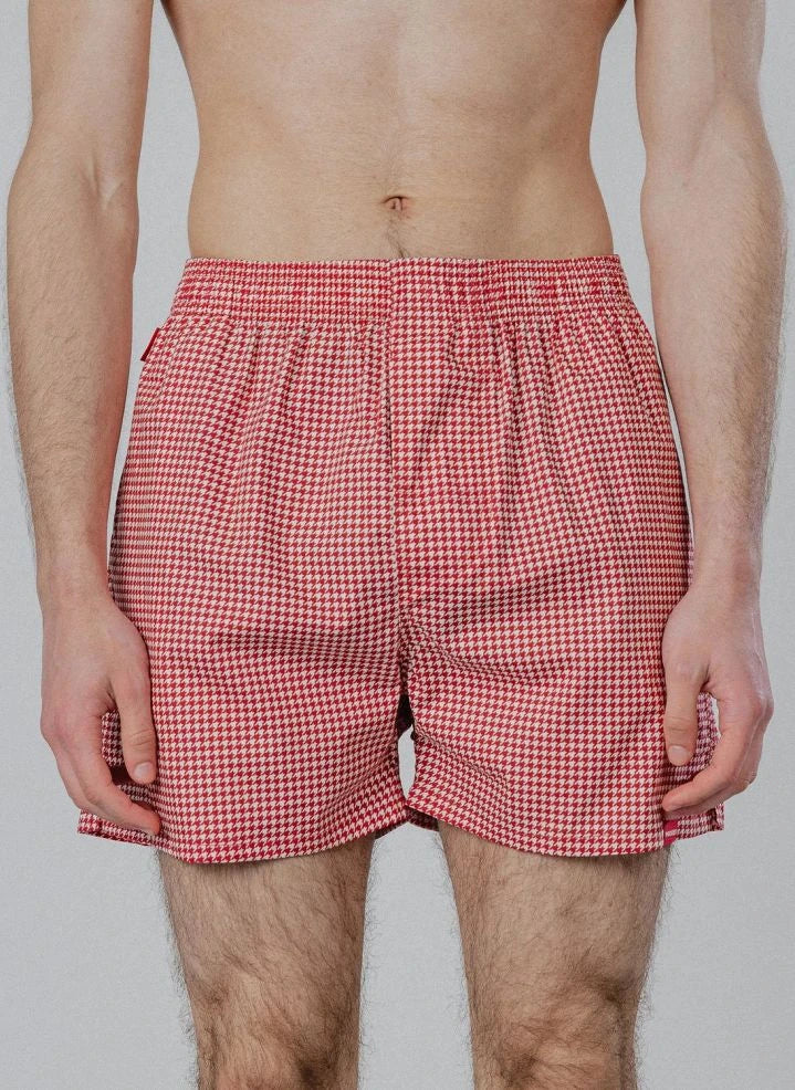 Pockies - Herringbone Boxer | Red