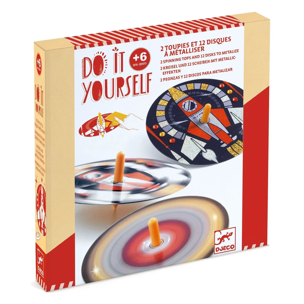 Djeco - Hypno Cosmos Craft Spinning Tops