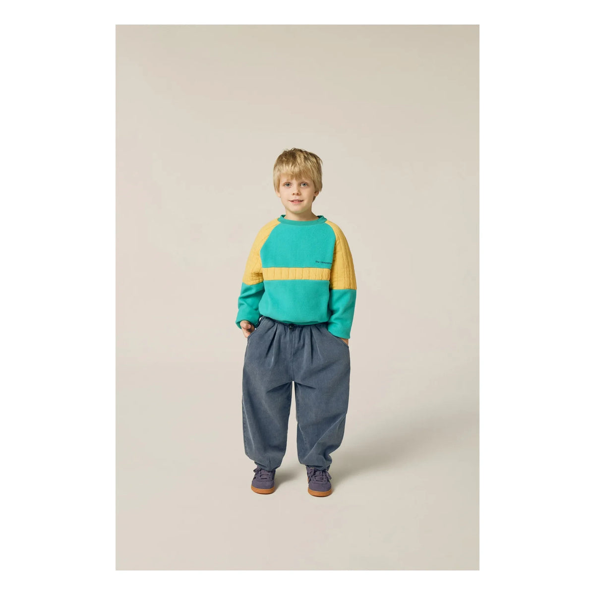 The Campamento - Quilted sweatshirt | Turquoise