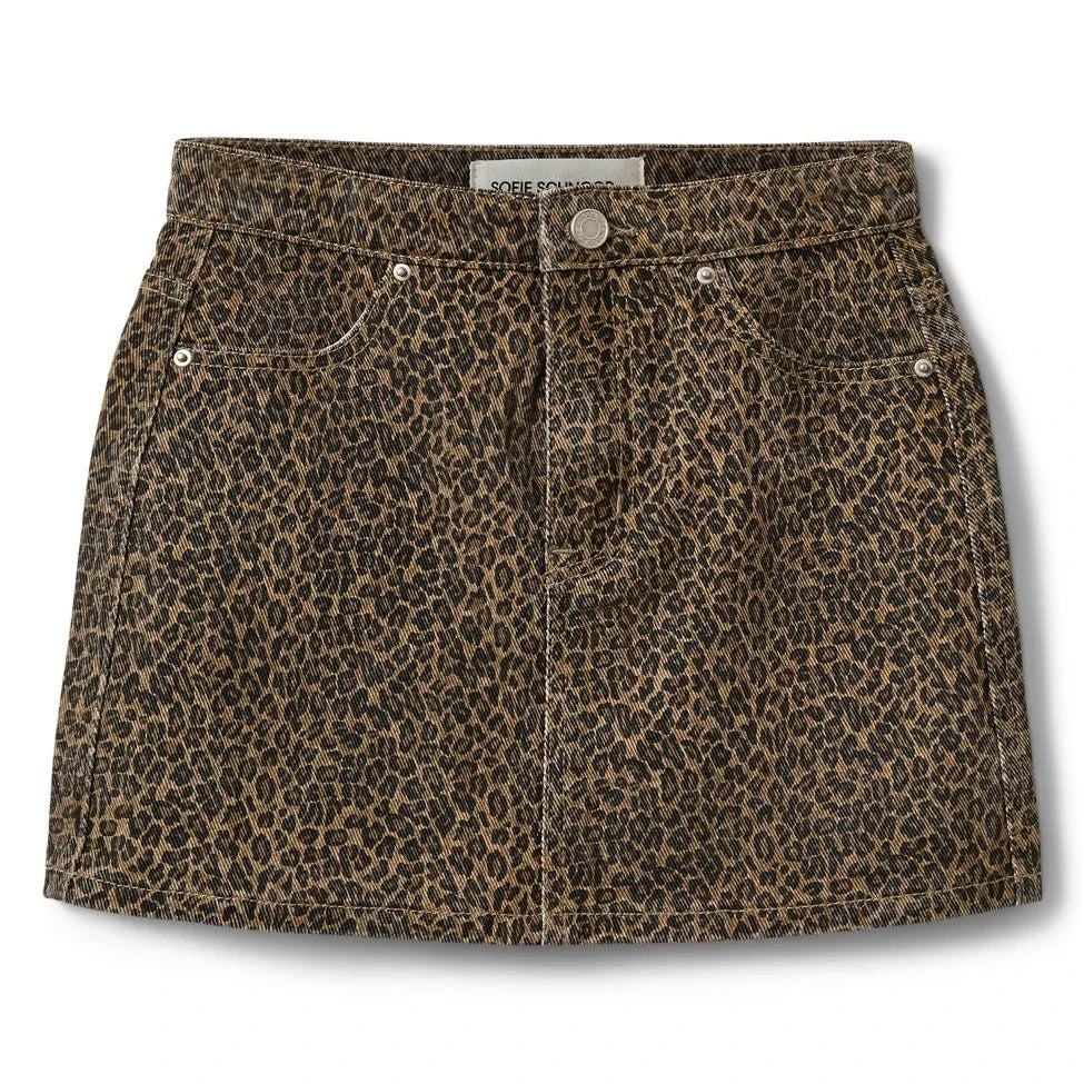 Sofie Schnoor - Callysy Leopard Skirt | Brown