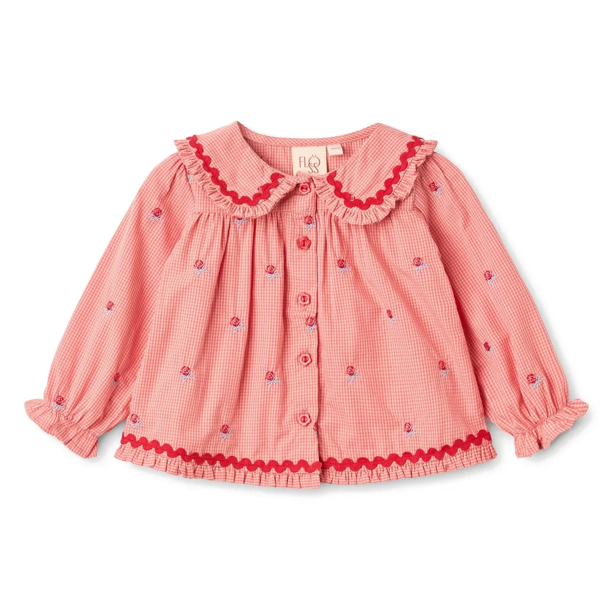Flöss - Sonja Vichy Blouse | Pink