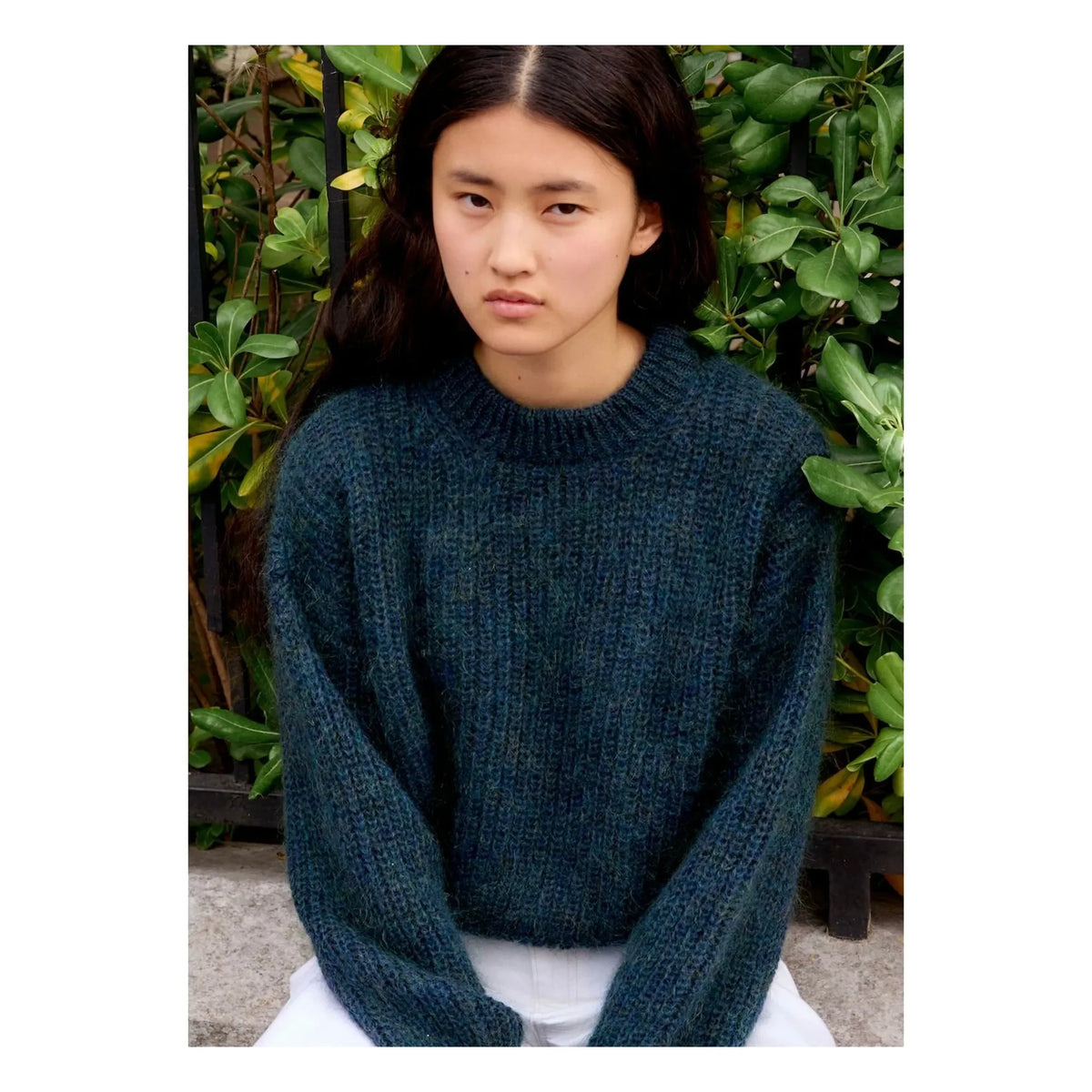 Surprise Paris - Grace Super Kid Mohair sweater | Petrol blue