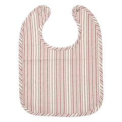 Editions Aimable - Bib Bertille | Raspberry Striped Poplin