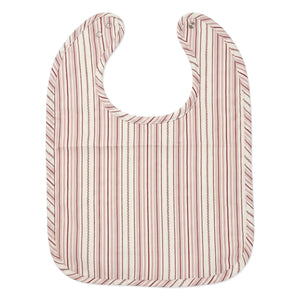 Editions Aimable - Bib Bertille | Raspberry Striped Poplin