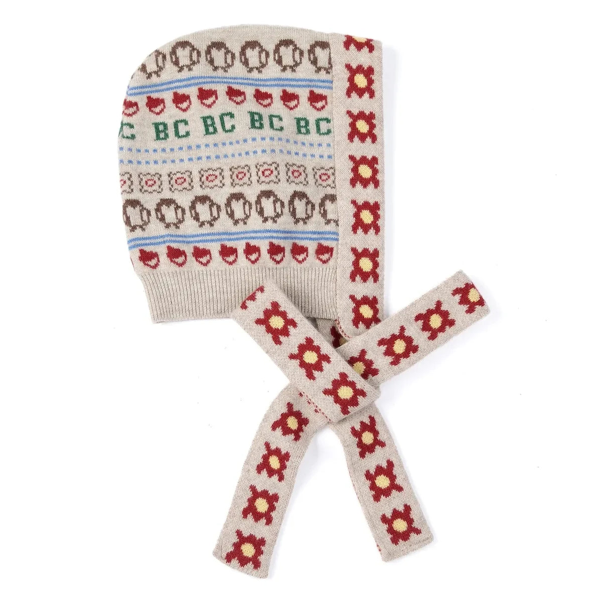 Bobo Choses - Béguin Fleuri Recycled Wool | Beige