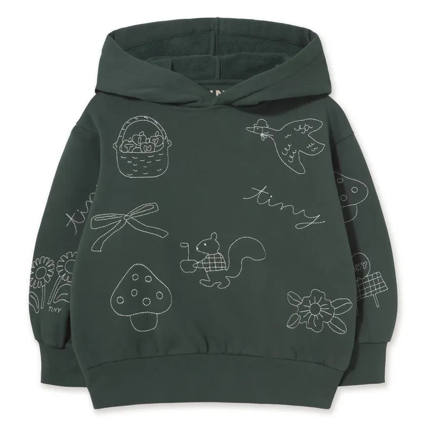 Tinycottons - Organic Cotton Mushroom Sweatshirt | Green