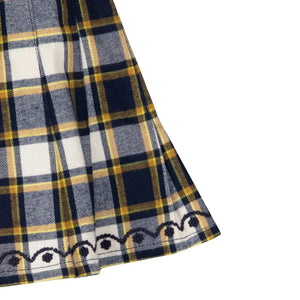 Bonton - Mali Checked Skirt | White