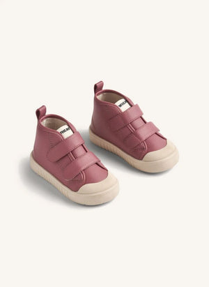 Wheat - Leo Leather Scratch-resistant Sneakers | Dusty Pink