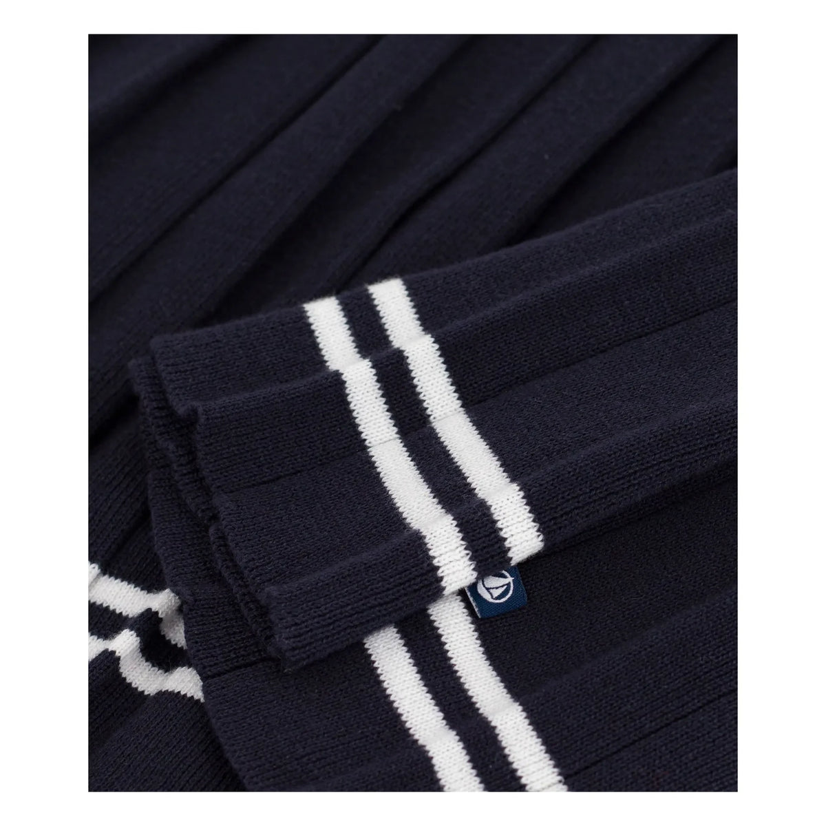 Petit Bateau - Sailor collar organic cotton dress | Navy