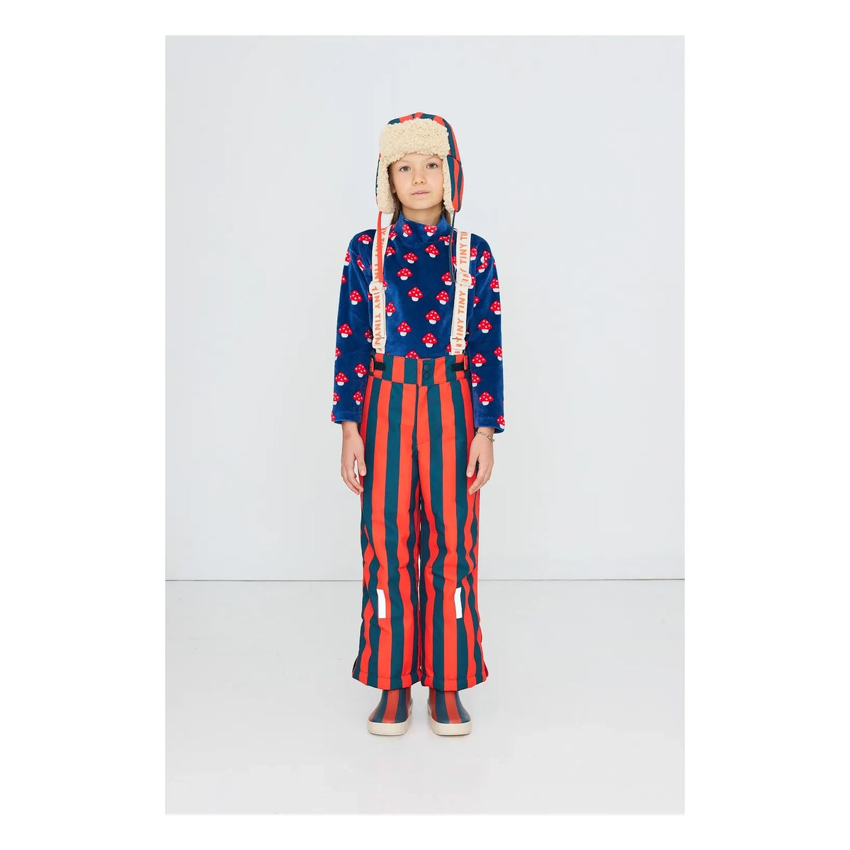 Tinycottons - Mushroom Mockneck | Blue