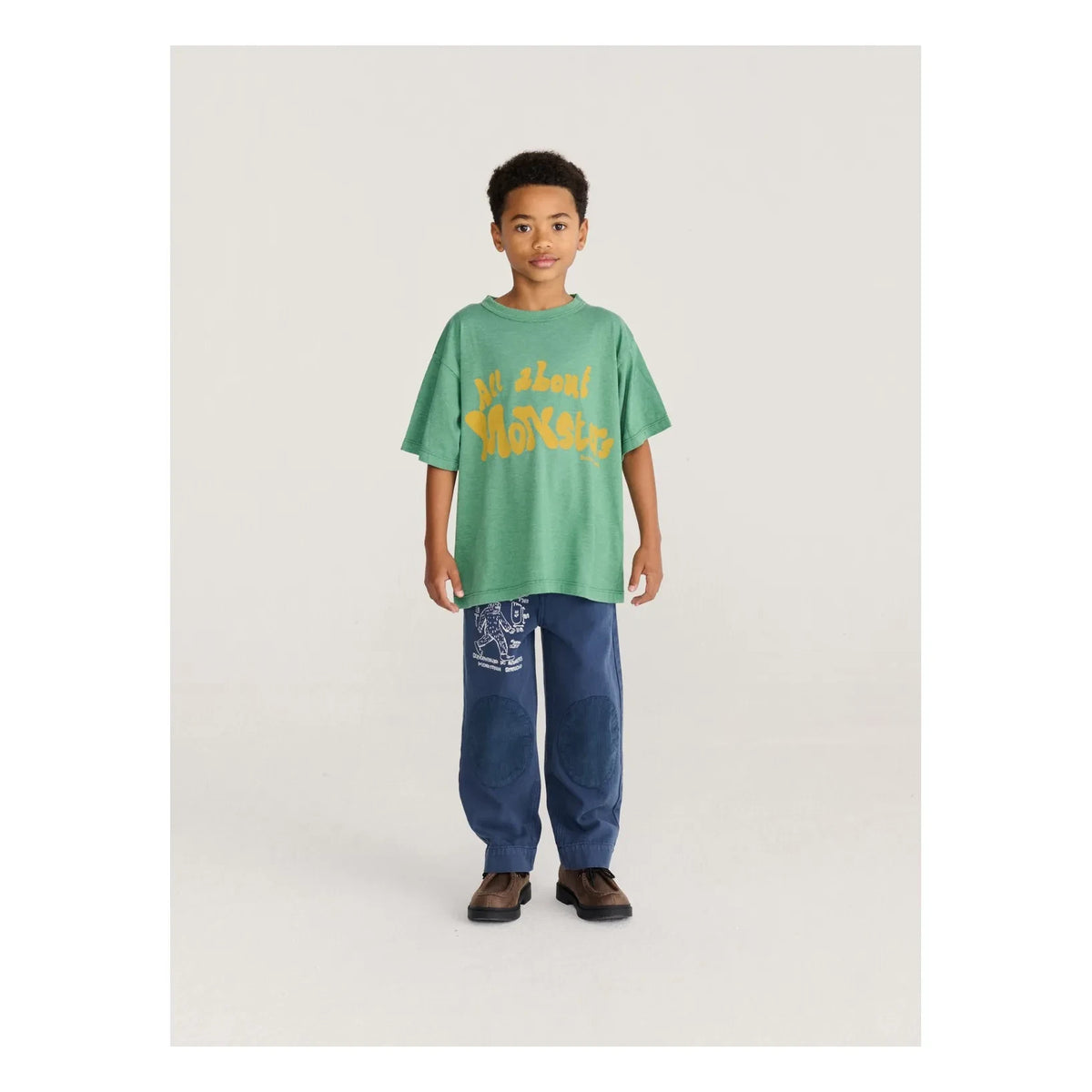 Bobo Choses - All About Monsters T-shirt | Recycled fibers | Green
