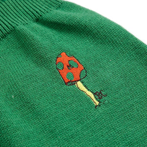 Bobo Choses - Organic Cotton Knitted Toadstool Overalls | Green