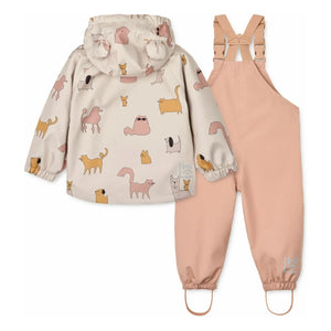 Liewood - Manu Rain Suit Recycled Fiber | Pink