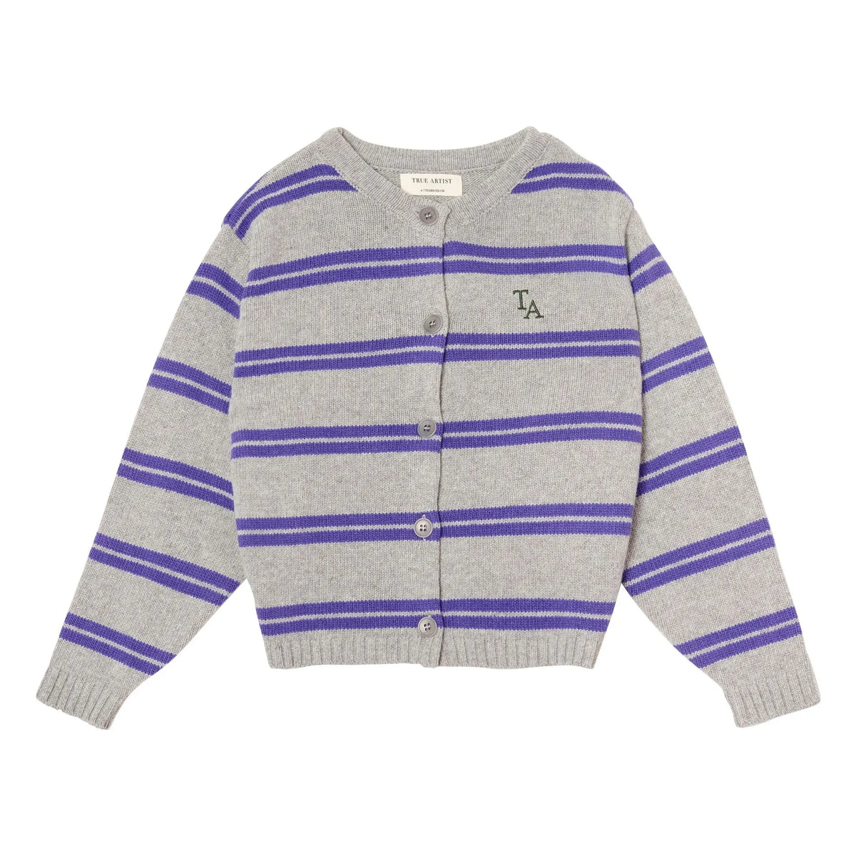 True Artist - N°6 Striped Wool Vest | Gray