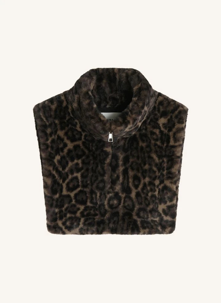 Apparis - Jamie Leopard Apron Recycled Fibers | Brown