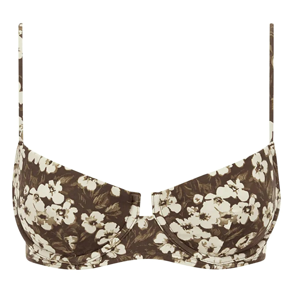 Peony - Balconette Bikini Top | Brown