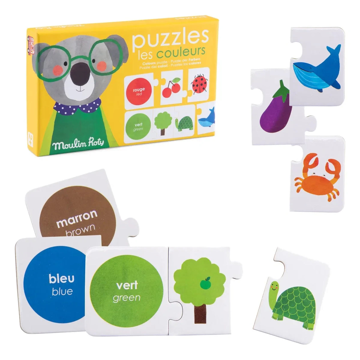 Moulin Roty - Colorful Puzzles - Les Popipop