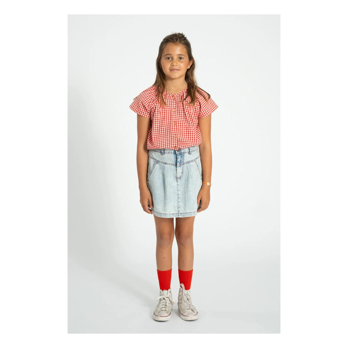 Piupiuchick - Washed Blue Denim Skirt