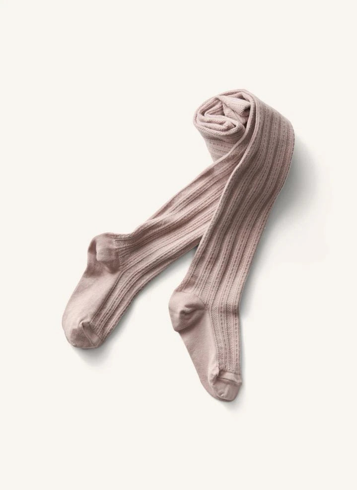 Soor Ploom - Pointelle Tights | Pale Pink