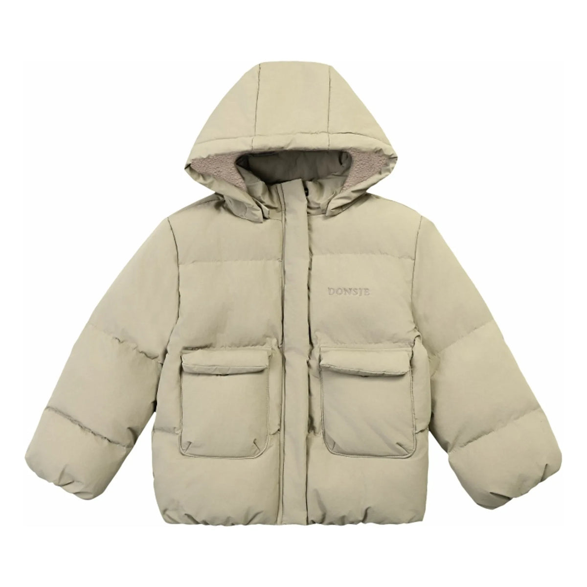 Donsje - Bearnt padded jacket | Taupe brown