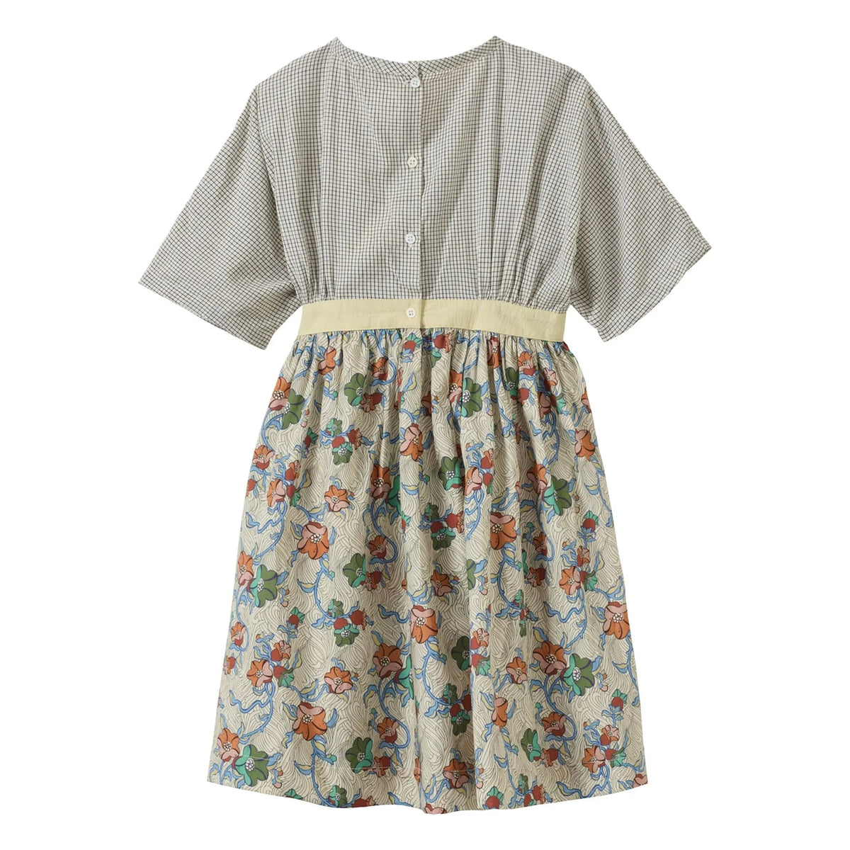 Caramel - Asparagus Liberty Dress | Ecru