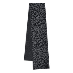 Anine Bing - Hannah Leopard Alpaca Scarf | Gray