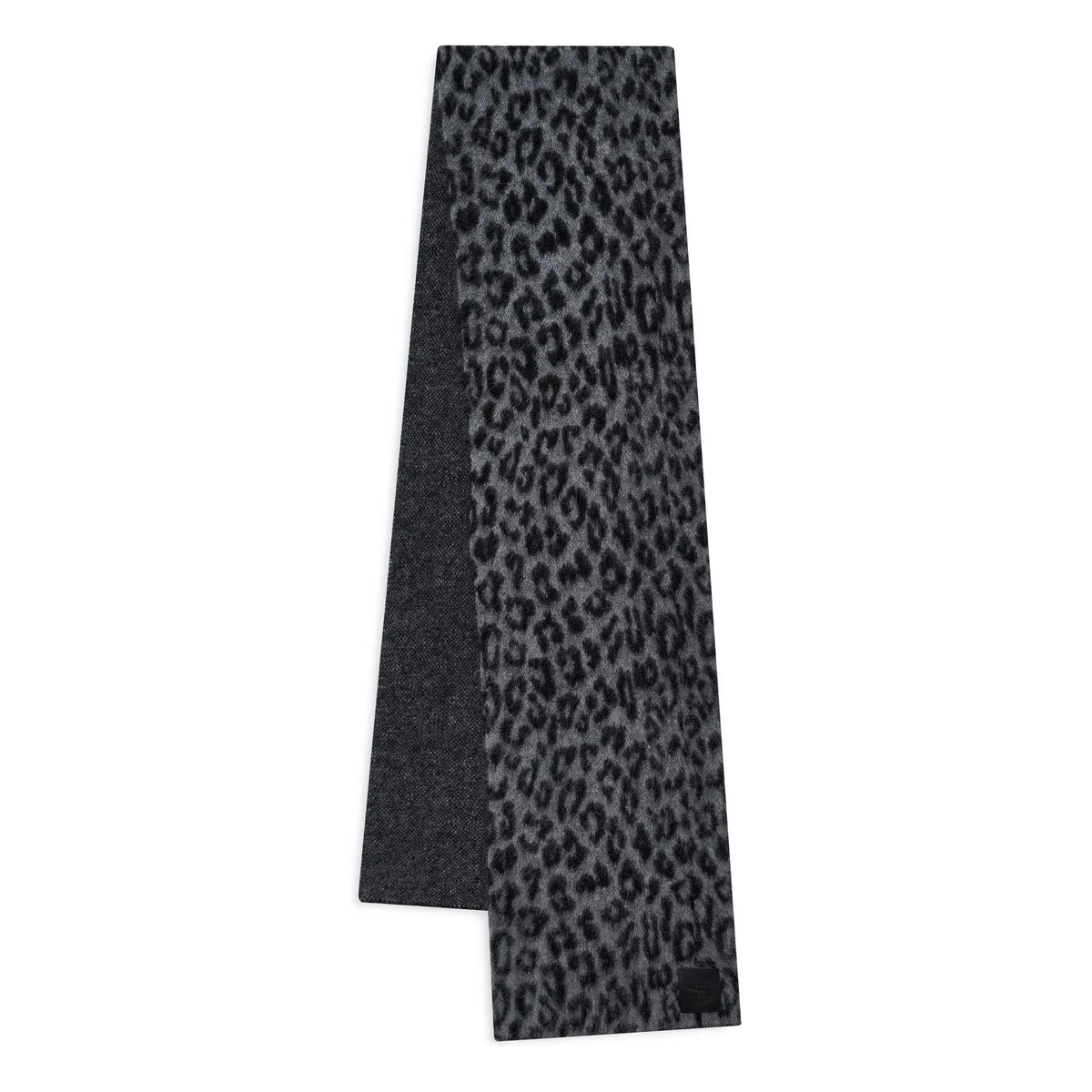 Anine Bing - Hannah Leopard Alpaca Scarf | Gray
