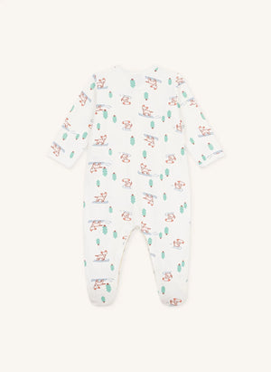 Petit Bateau - Dogs Organic Cotton Sleeping Bag | White
