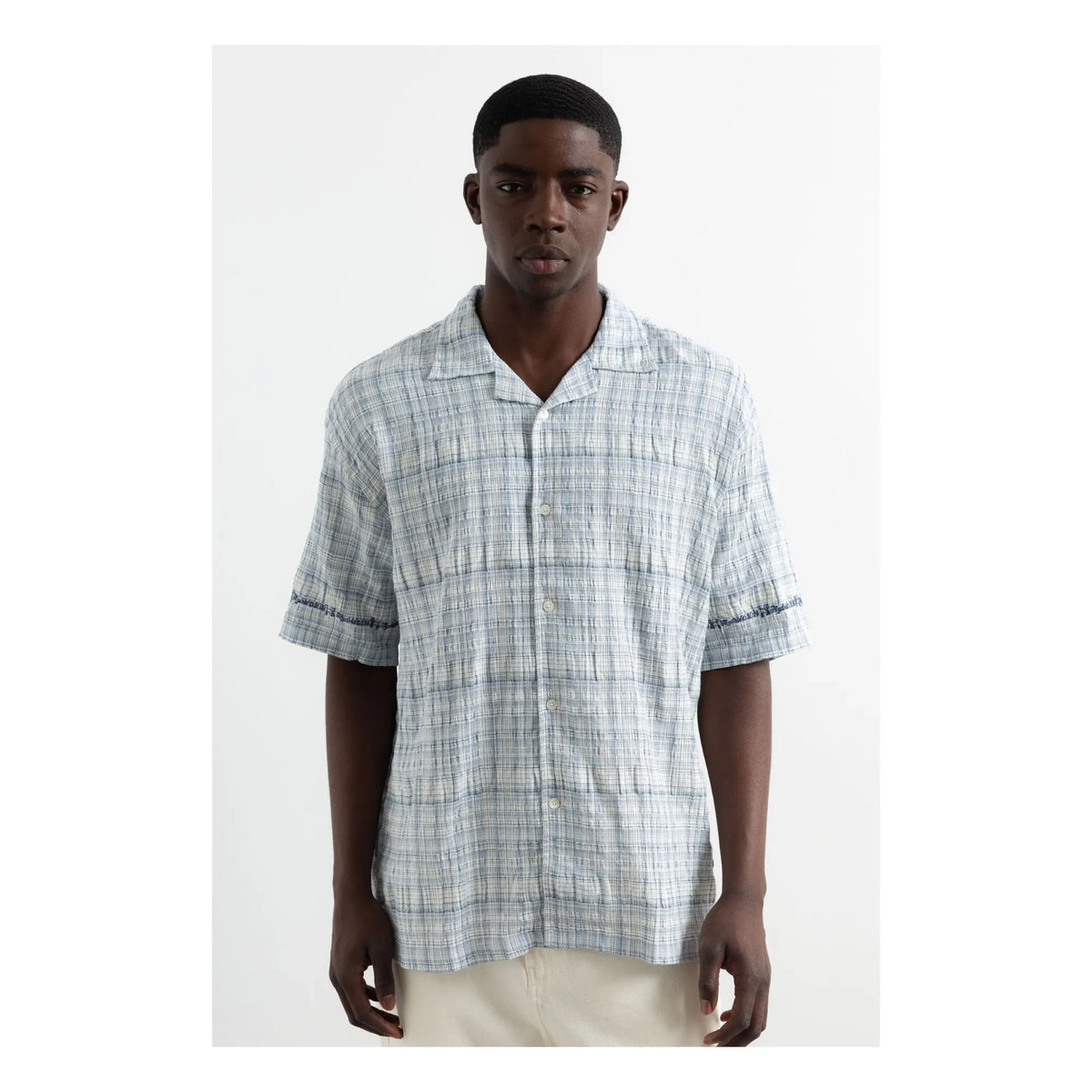 Edmmond Studios - Carreaux Shirt | Light Blue
