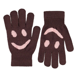 Molo - 2 Pair Kello Smiley Glove Set | Brown