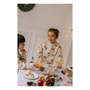 Studio Bohème - Noel Bear Sweatshirt Organic Cotton | Ecru