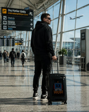 iPixi - Titan Large LED Screen Smart Special Edition Black Suitcase