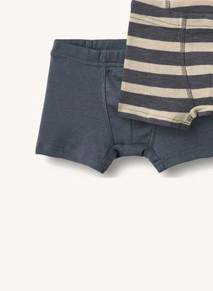 Wheat - 2-pack Louis Coton Bio Boxer shorts | Charcoal grey