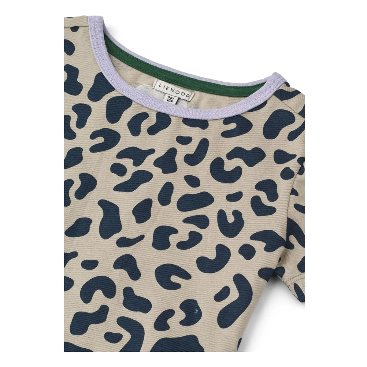 Liewood - Kya Leopard Organic Cotton Ruffled T-Shirt | Beige