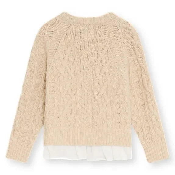 the new society - Echo Wool Sweater | Beige